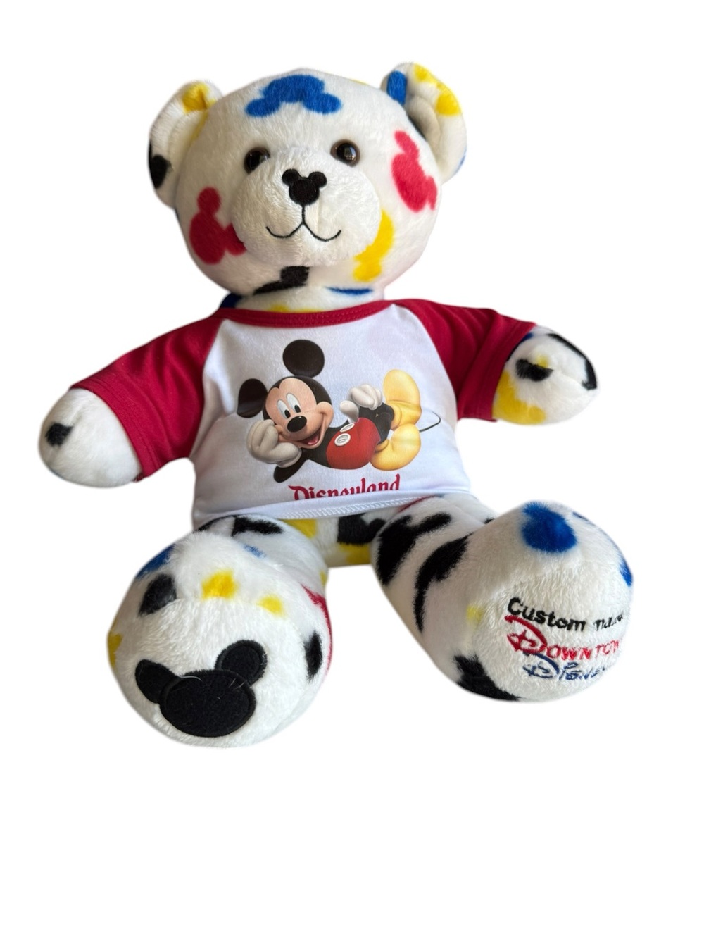 Build A Bear Workshop DOWNTOWN DISNEY BEAR Hidden Mickey Mouse 16" Stuffed Plush
